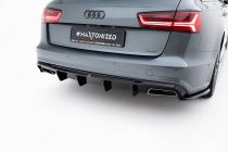 Audi A6 / A6 C7 S-line/ S6 C7 Facelift 2014-2017 Bakre Diffuser V.2 Maxton Design